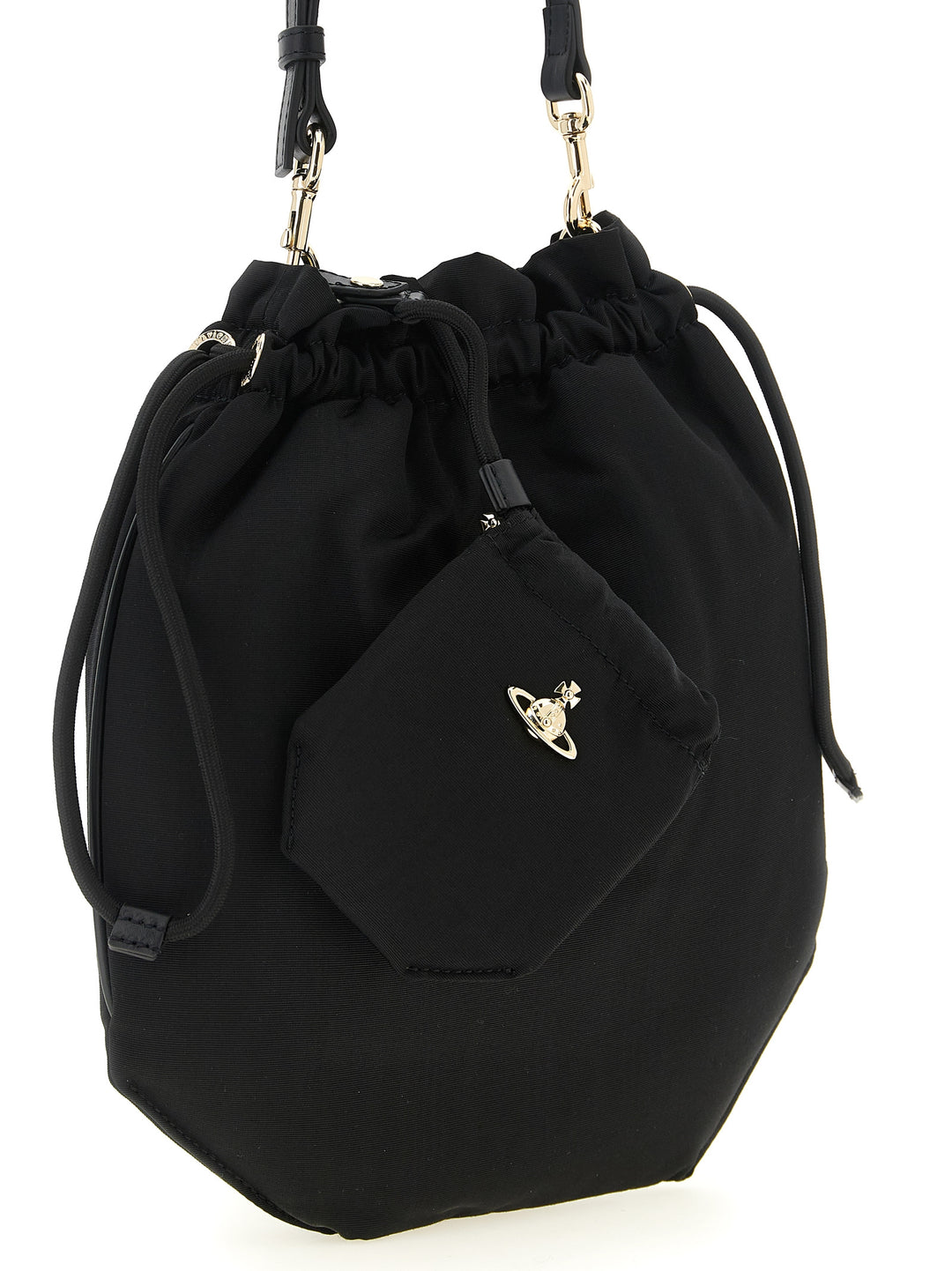 Vivienne Westwood Drawstring Pouch Hand Bags - Black | 3cdaf0311608b6199a83f8db2f324bc97497d350