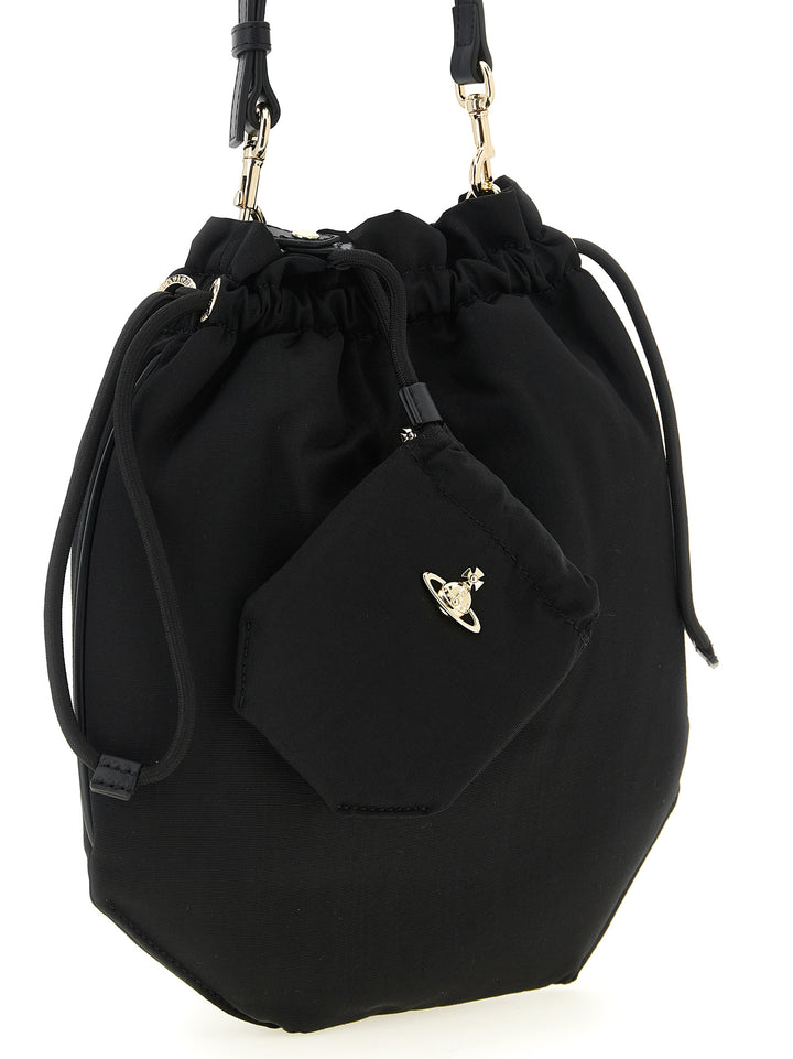 Vivienne Westwood Drawstring Pouch Hand Bags - Black | 3cdaf0311608b6199a83f8db2f324bc97497d350