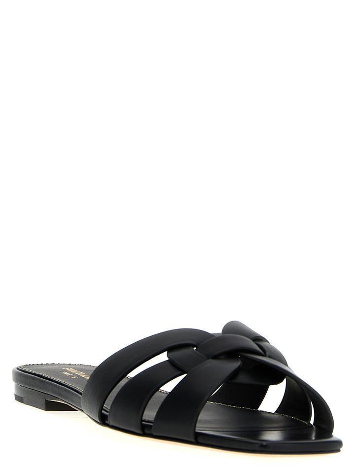 Saint Laurent Tribute Nu Pieds Sandals - Black | 21b863f658cdd06fe637eb94fe37d6f323f7ed3d