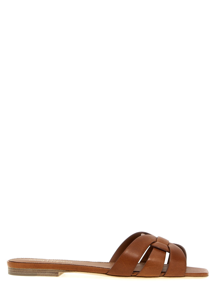 Saint Laurent Tribute Nu Pieds Sandals - Brown | 1b8dd24744090b4c812789c36b9c0772e581428f