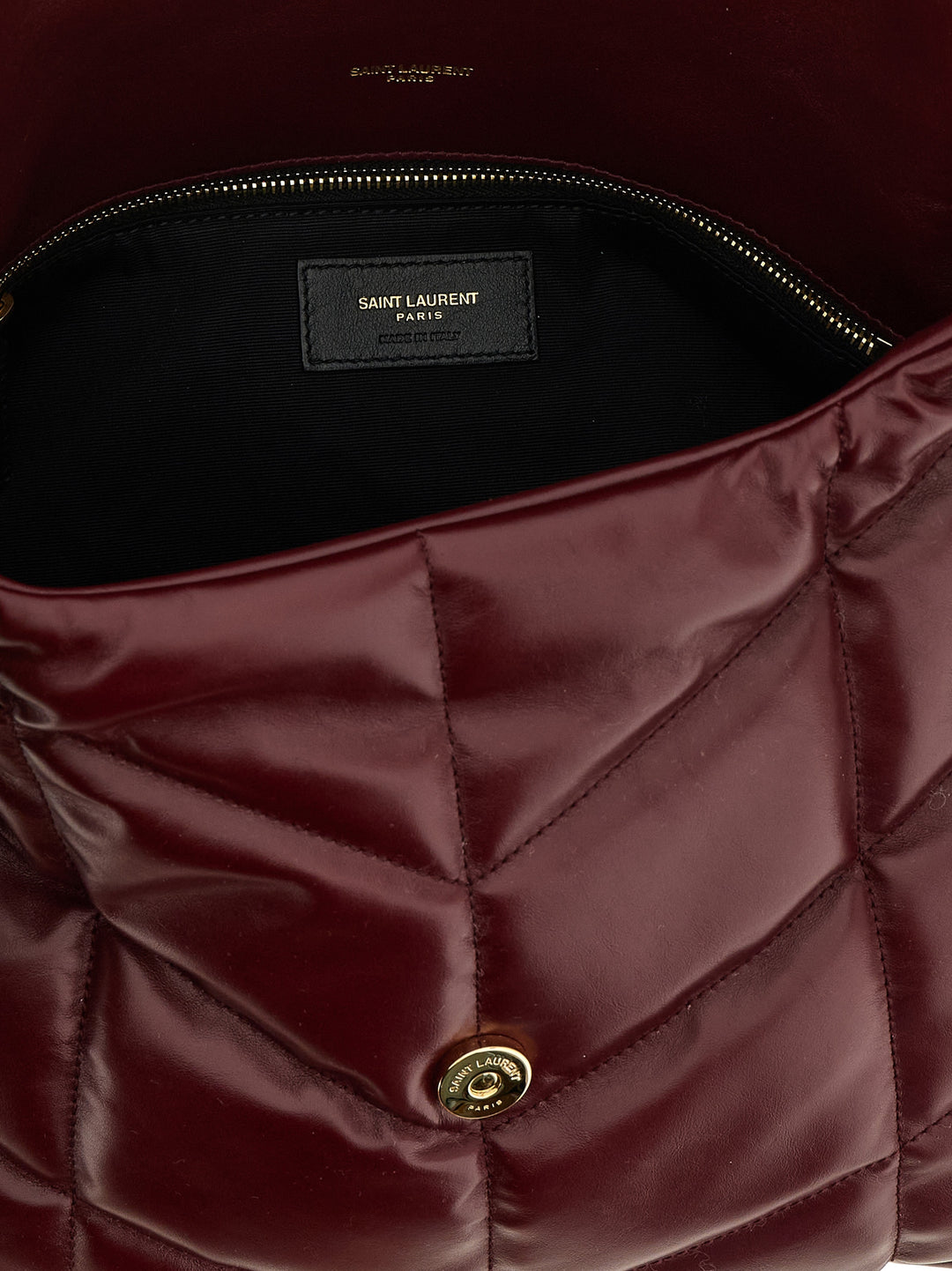 Saint Laurent Puffer Shoulder Bags - Bordeaux | bb54f7e83df753fe2ee608435d7a16208fd276a4