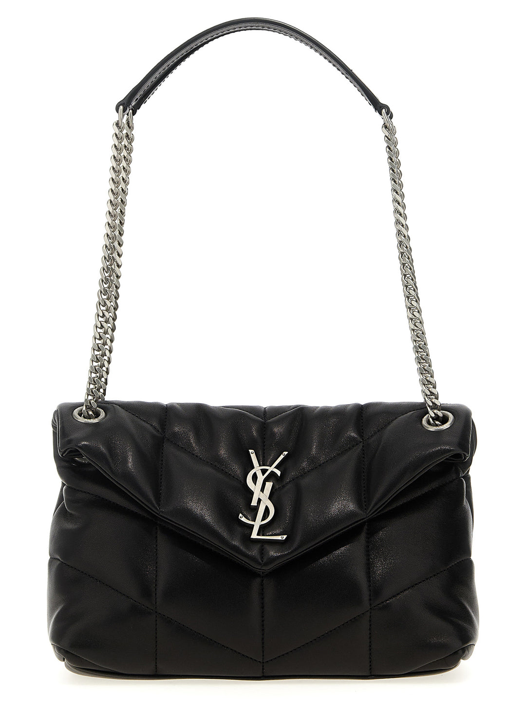 Saint Laurent Puffer Lou Lou Shoulder Bags - Black | 6478855384e6821755713ec666ed4c0041fdb6d2
