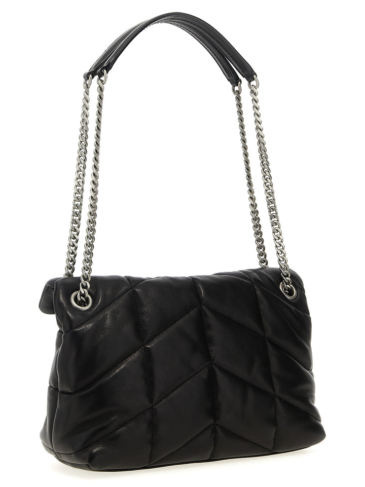 Saint Laurent Puffer Lou Lou Shoulder Bags - Black | 020190093da9e0a27933c7889eb13c356dc5045b