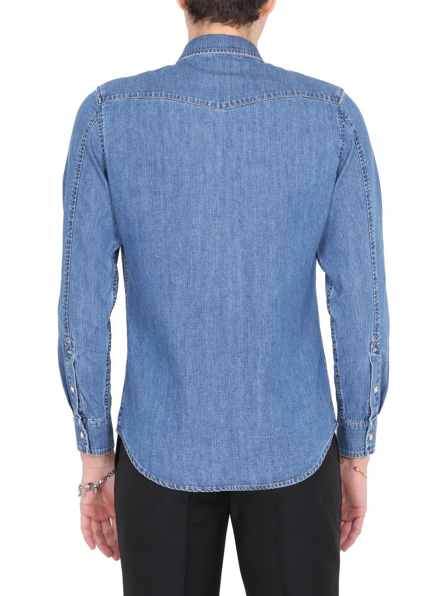 Alexander McQueen Shirts - Blue | Wanan Luxury