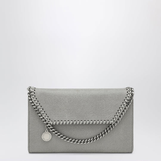 Light Grey Falabella Crossbody Wallet Bag