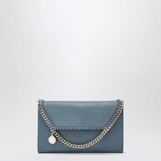 Light Blue Falabella Shoulder Wallet Bag