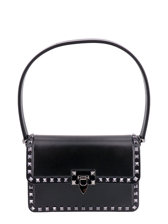 Leather Shoulder Bag With Iconic Studs