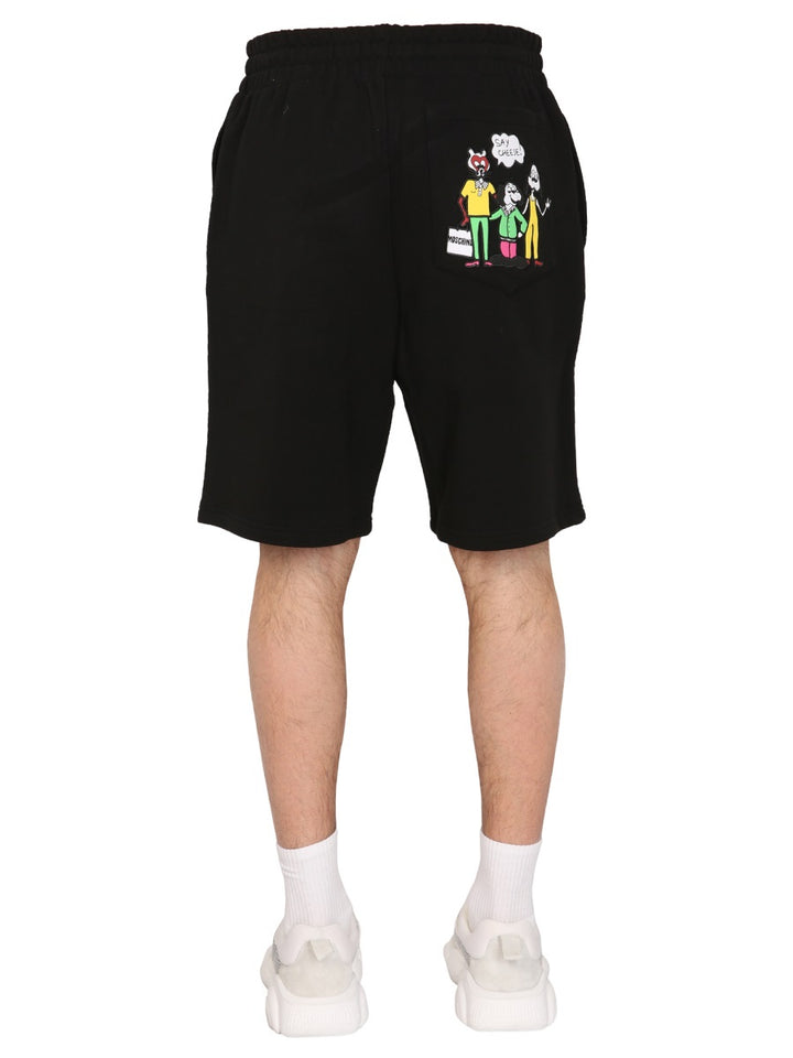 Moschino Shorts - Black | Wanan Luxury