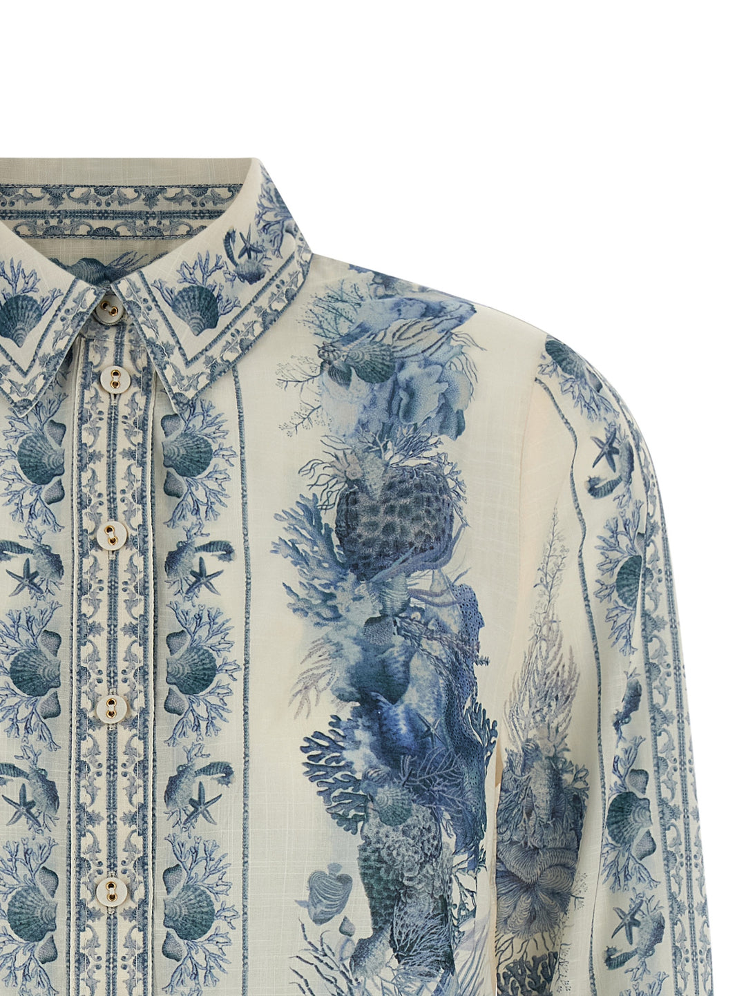 Zimmermann Wanderlust Shirt and Blouse - Blue | c6ee0098455d6cce81c6ff79301da76678587c71