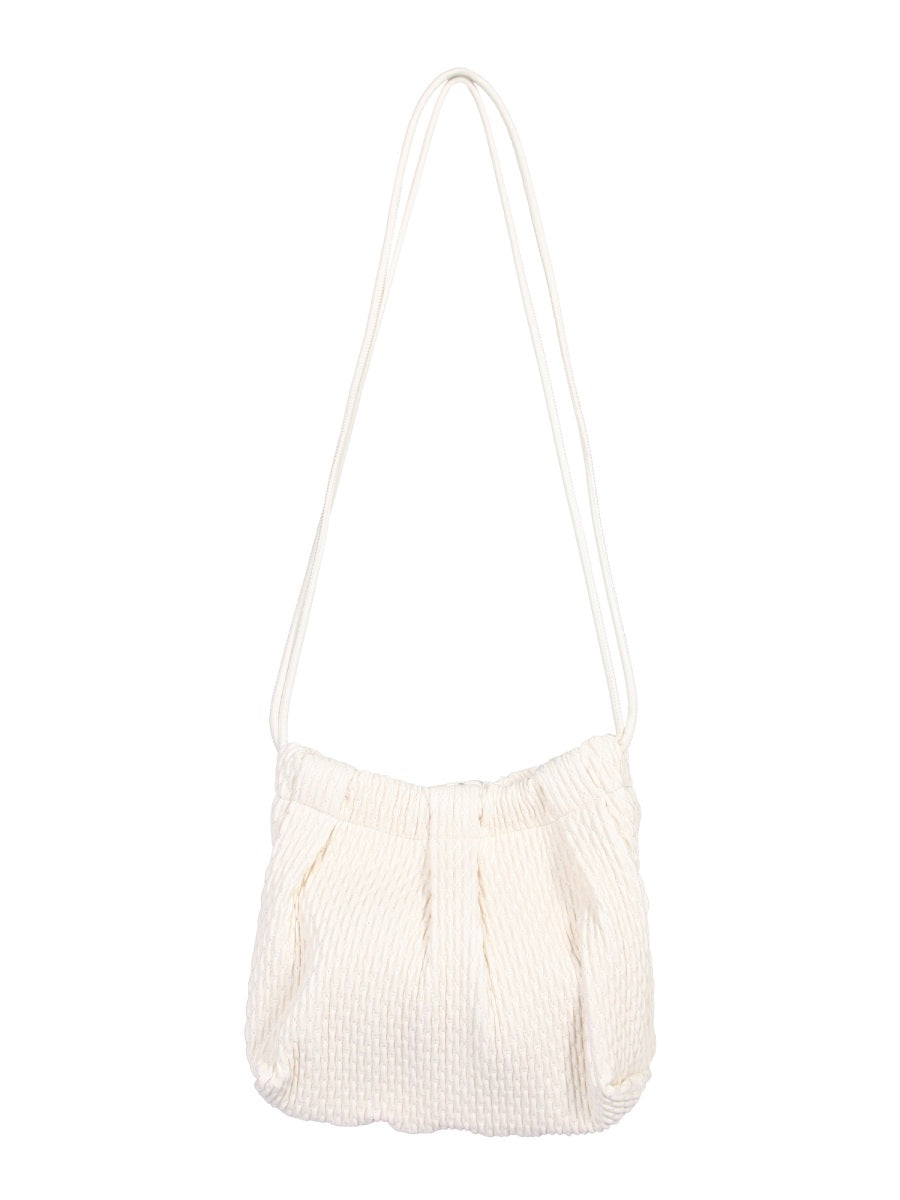 Themoirè Shoulder Bags - White | Wanan Luxury