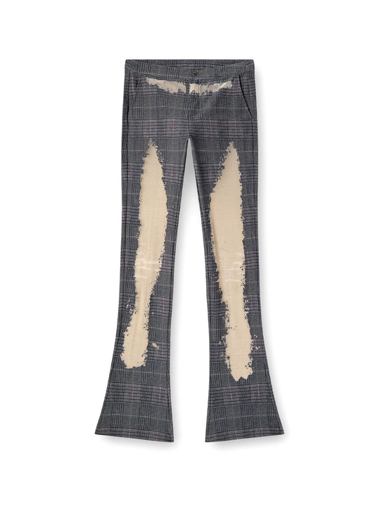 Mineral Cotton Blend Trouser With Transparent Inserts