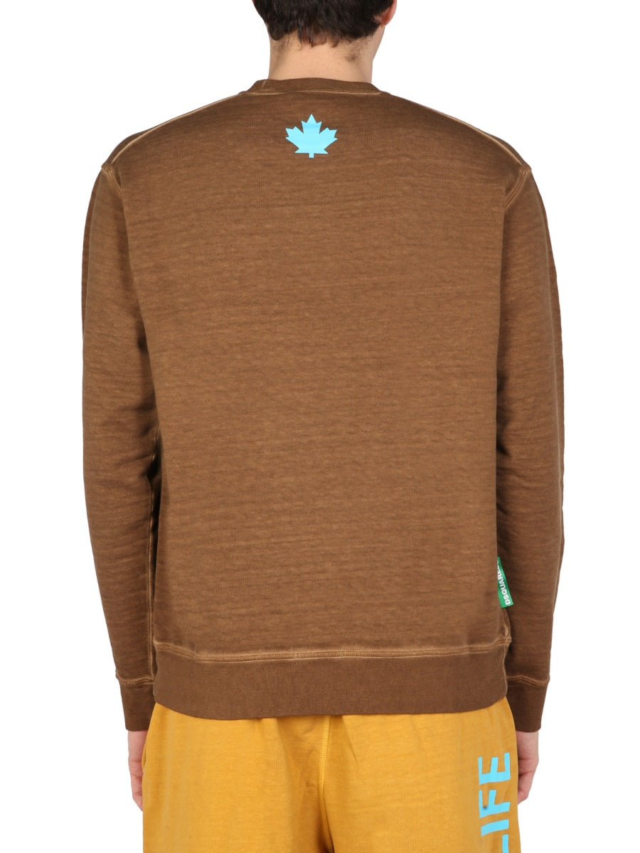 Dsquared2 Sweatshirts - Brown | Wanan Luxury