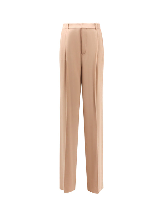 Certified Silk Trouser With Frontal Pinces