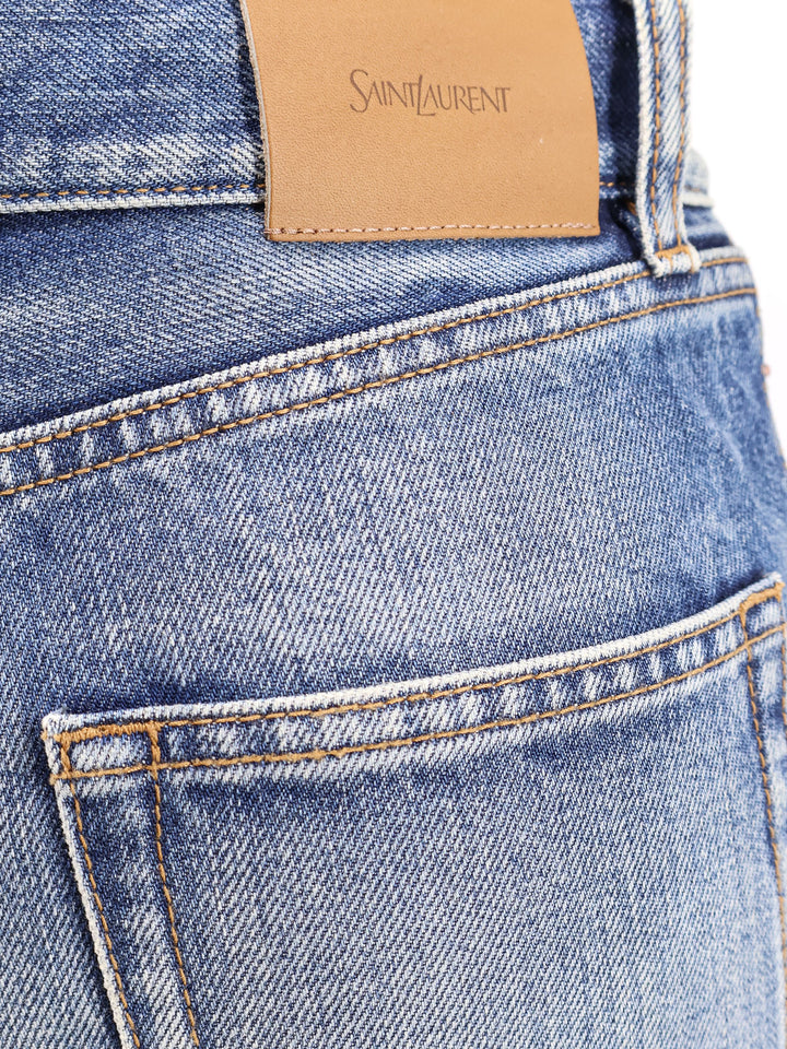 Saint Laurent Jeans - Blue and green | 6d6cbe659fef8dda5adc1348d3bfaa9bda0c80f4