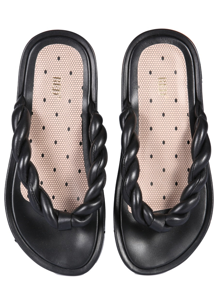 Red Valentino Sandals - Black | 7dc8592198727a79f4ae7b91f2f9763c047ae3f3
