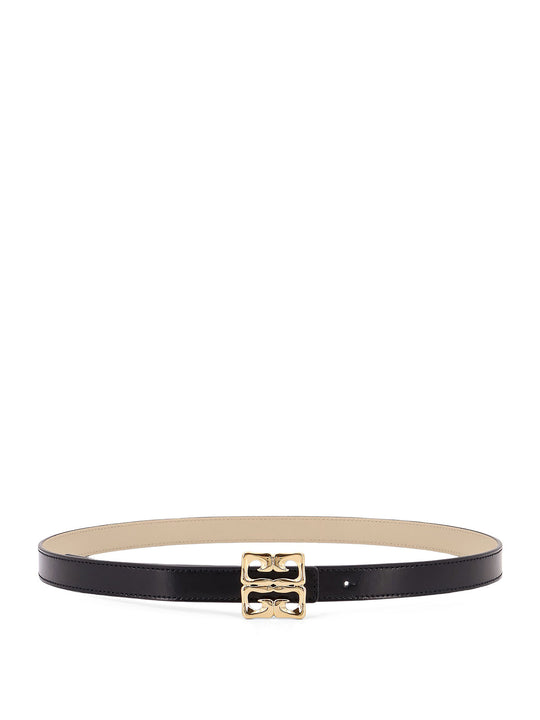 Leather Belt With Metal 4g Logo Detail