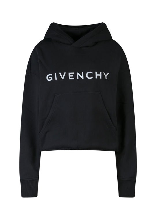Cotton Sweatshirt With Givenchy Print