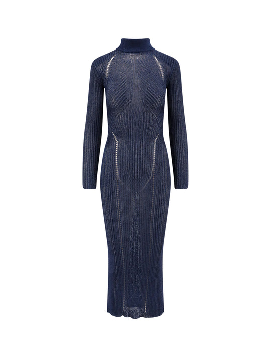Knitted Ribbed Long Dress