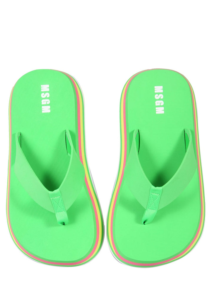 Msgm Sandals - Green | 1d1949a97b576bc8ea2fbba5e05e15291a0a6fd4