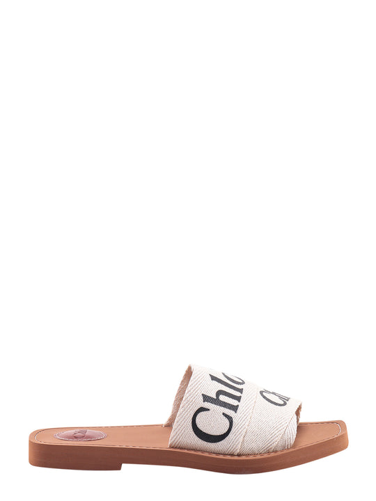 Woody Fabric Sandals With Frontal Logo