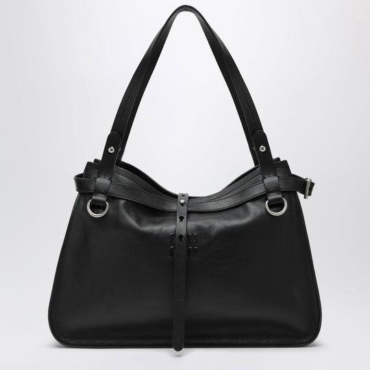 Black Leather Shoulder Bag