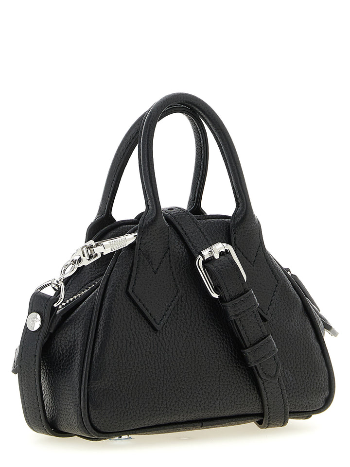 Vivienne Westwood Mini Yasmine Hand Bags - Black | f698d5ddb56c705f91009fc1c5b79f00c1dee23d