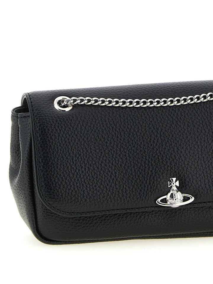Vivienne Westwood Orb Crossbody Bags - Black | 47db2975ae7a3284e0c2cb59187895e78db38e48