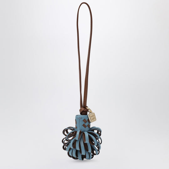 Blue/Brown Nappa Leather Charm