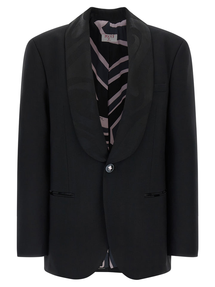 Emilio Pucci Labirinto BlazerS - Black | 0ed6fb5a256305f98ba2e04070b15387630b0d59