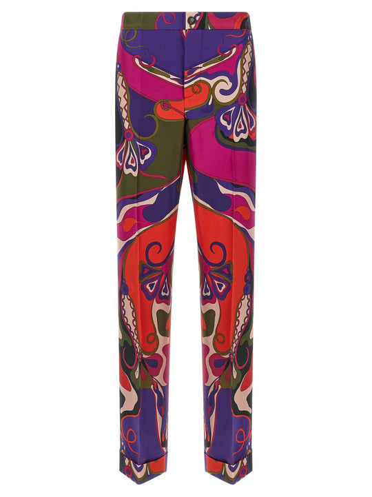 Patterned Pants Multicolor