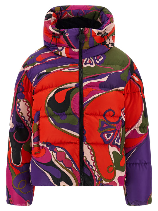 Orchidee Puffer Jackets Multicolor