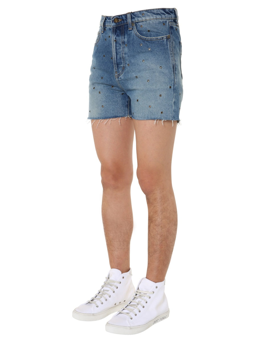 Saint Laurent Shorts - Light Blue | Wanan Luxury