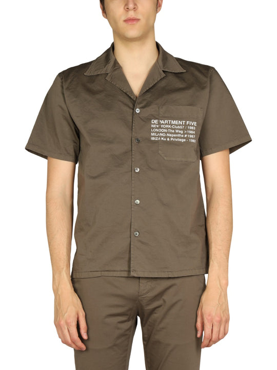 Hawaiian Logo Print Shirt