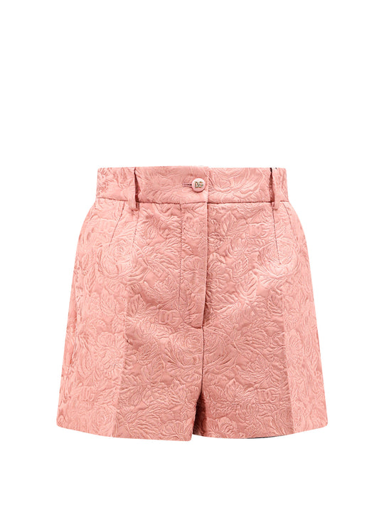 Cotton And Silk Blend Shorts
