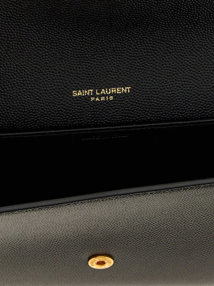 Saint Laurent Monogramme  Bag Clutch - Black | 7e558e7b9655d7d916080a8f8c63cac210c356ce