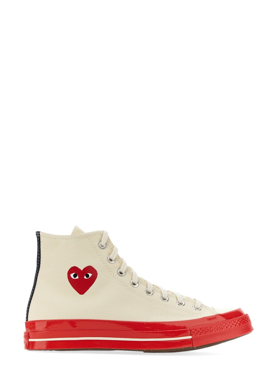 Comme Des Garçon Play x Converse Sneakers - White | Wanan Luxury
