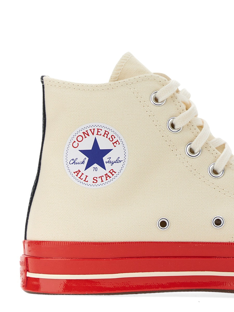 Comme Des Garçon Play x Converse Sneakers - White | Wanan Luxury