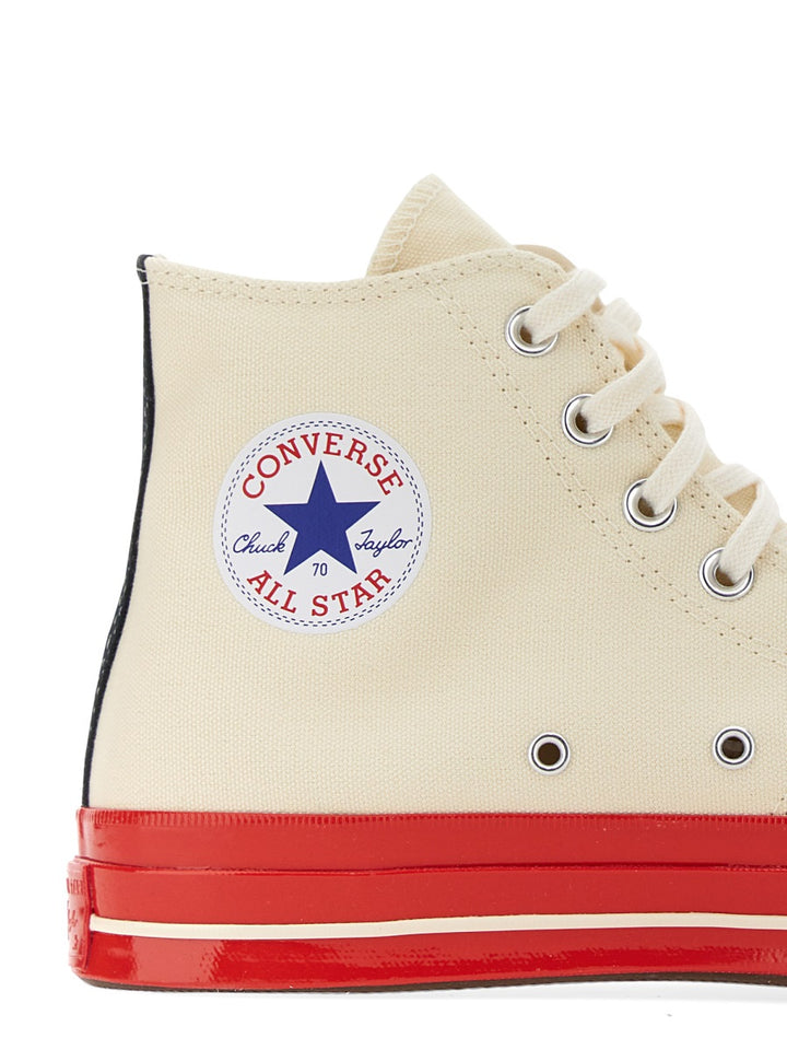 Comme Des Garçon Play x Converse Sneakers - White | Wanan Luxury