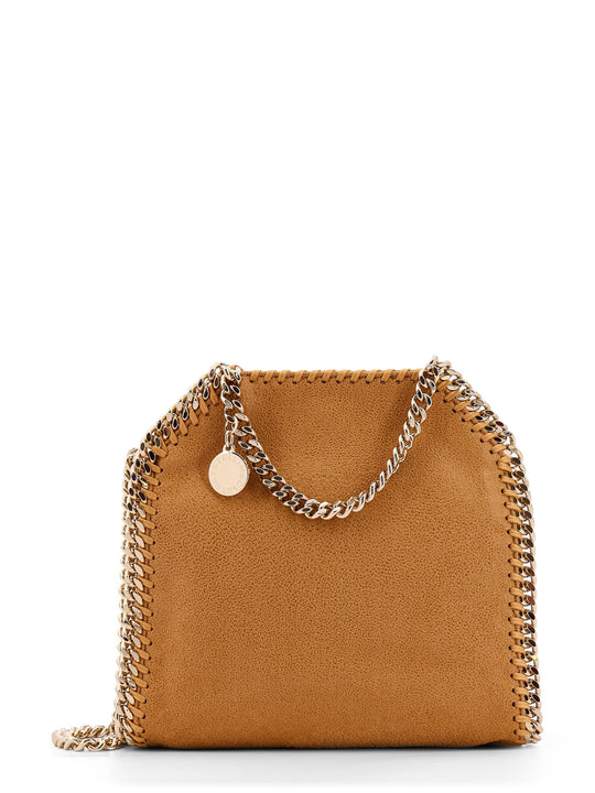 Falabella Mini Tote Shoulder Bag In Shaggy Deer Eco Shiny Fabric