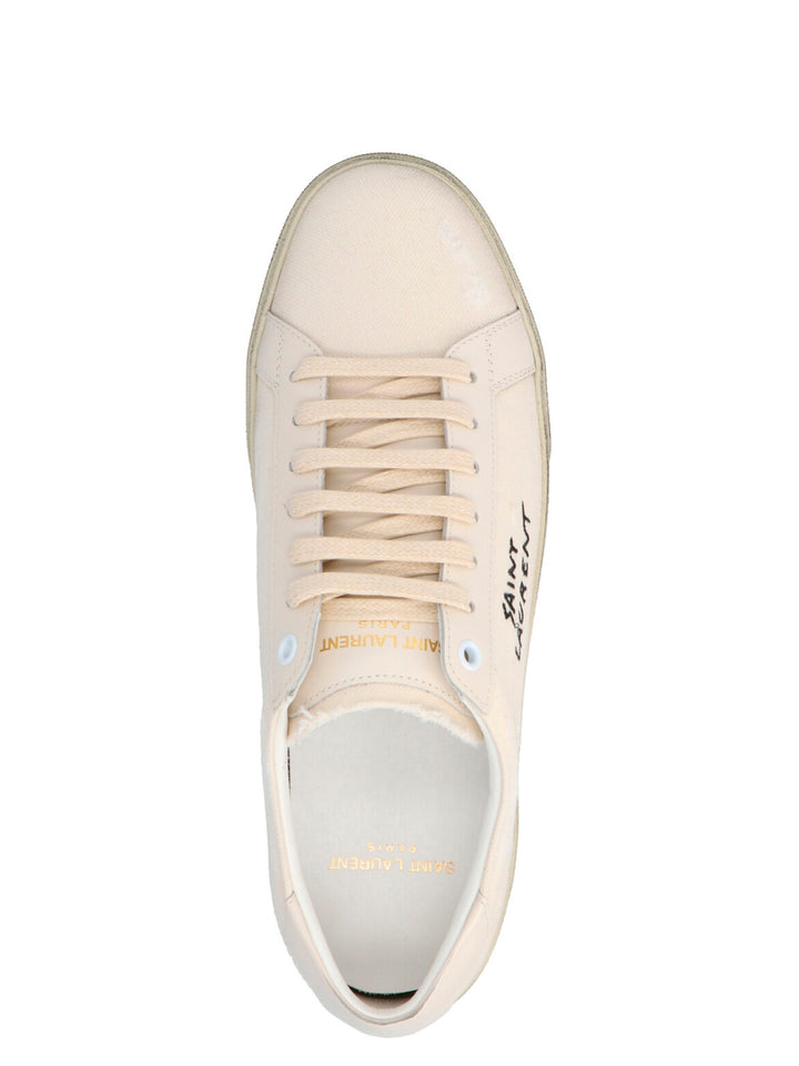 Saint Laurent Court Sl/06 Sneakers - White | 4b250e644f3ab004d6f8df43dfdba78bd7b6ae4b