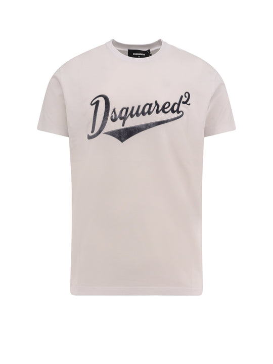 Cool Fit Cotton T-Shirt With Logo Print