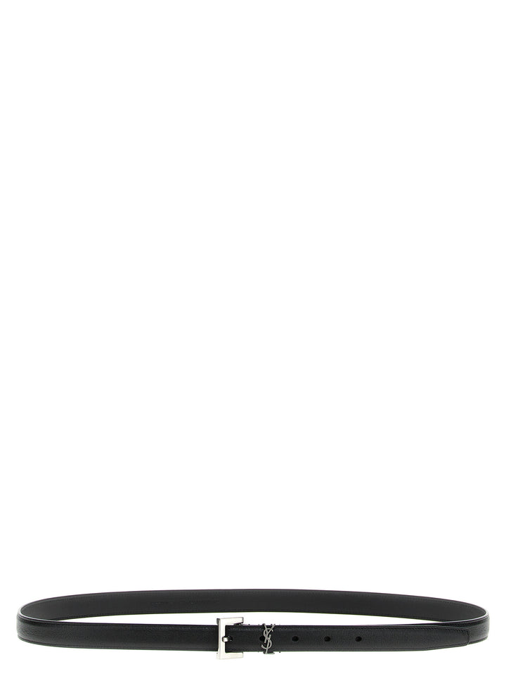 Saint Laurent Cassandre Belts - Black | ea196fbf9b3a4078ade301b56ea7da74bc97e706