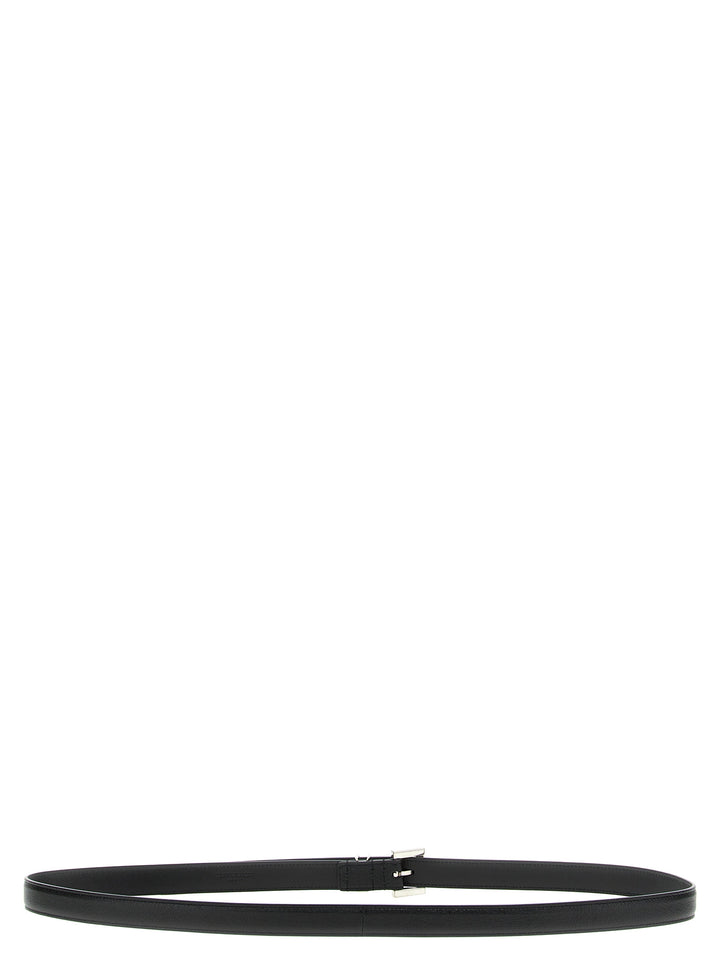 Saint Laurent Cassandre Belts - Black | af0b28fb0a59fbb2db77ce5573dbcc28078cd6e1