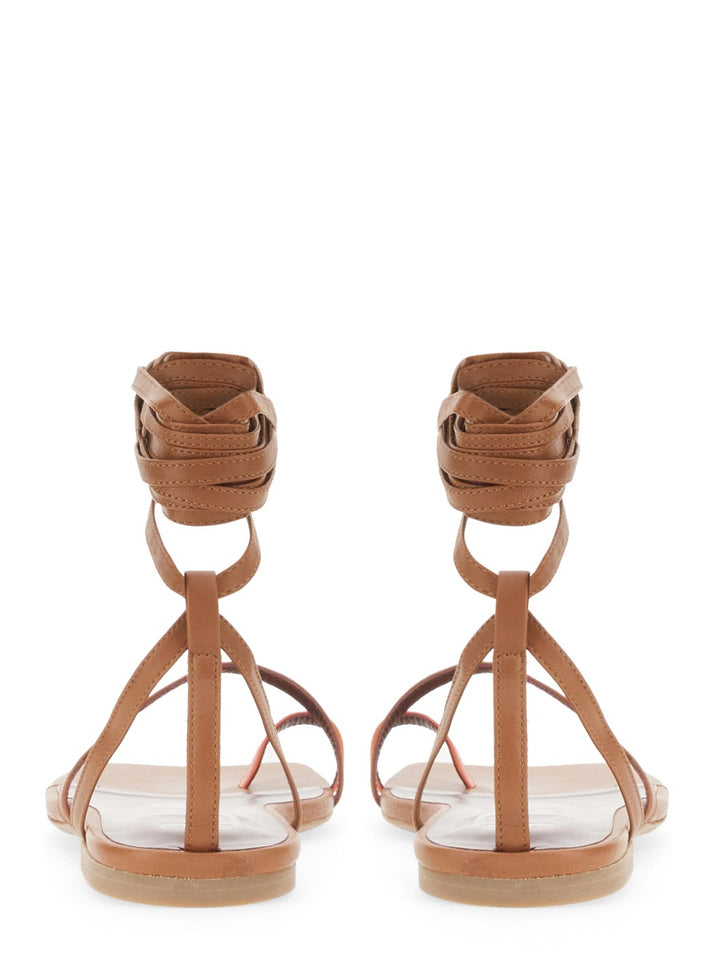 Staud Sandals - Brown | Wanan Luxury