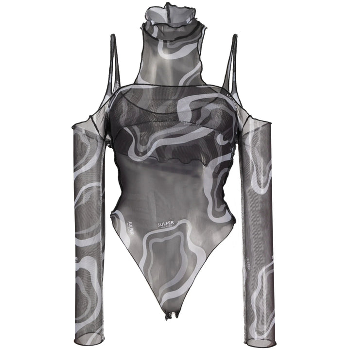 Julfer Bodysuits - Black, Gray | 0f8acce10cc0babe386fce78065e979c14f65e88