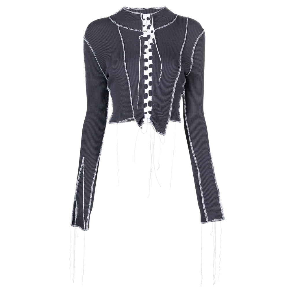 Julfer Tops - Gray, White | 2c7b3f4b011112fba25397155dcebd8c0d24f993