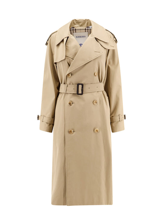 Cotton Trench With Check Lining