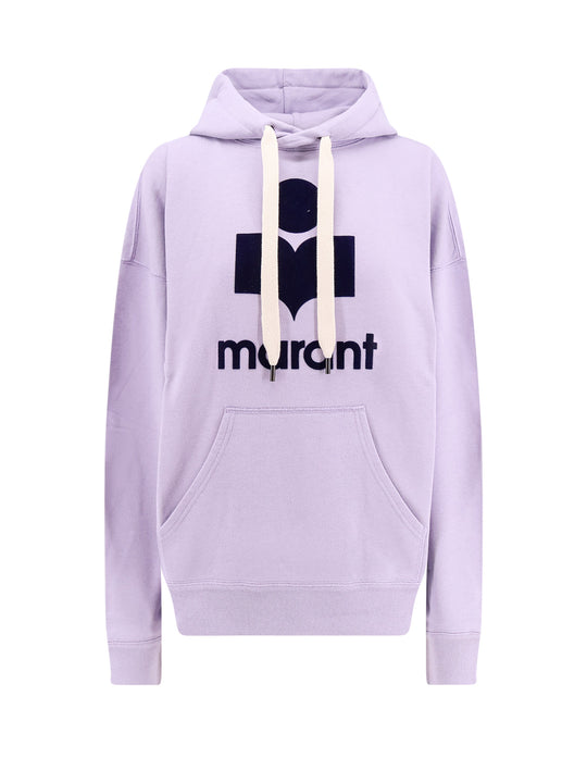 Mansel Cotton Sweatshirrt With Flocked Logo