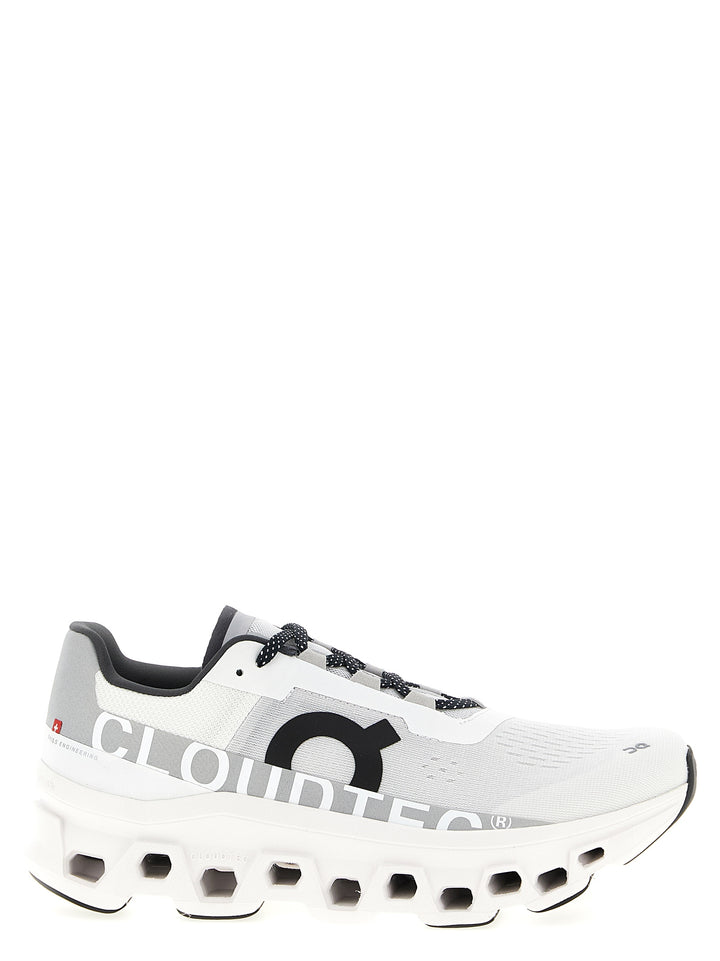 On Cloudmonster Sneakers - White/Black | 12a355e0e7062cb5c4ab99eed254153fa8de4ad9
