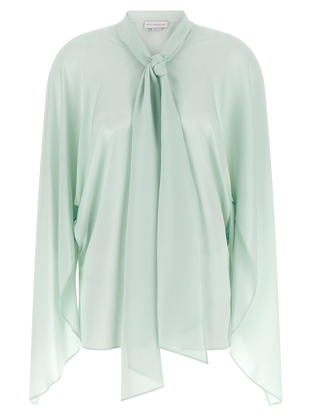 Stella Mccartney Lavallière Collar Shirt Shirt and Blouse - Green | 9a045f366424f5fa02c5022e2a76ec6daceaea47